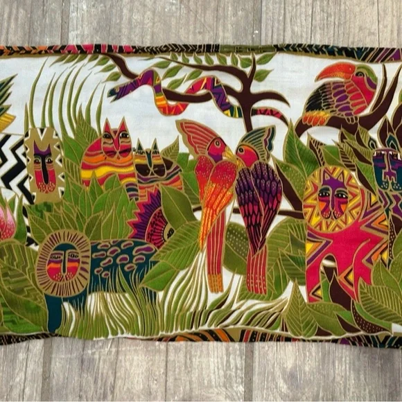 Colorful 48x10” Animal Print Scarf - Picture 5 of 16